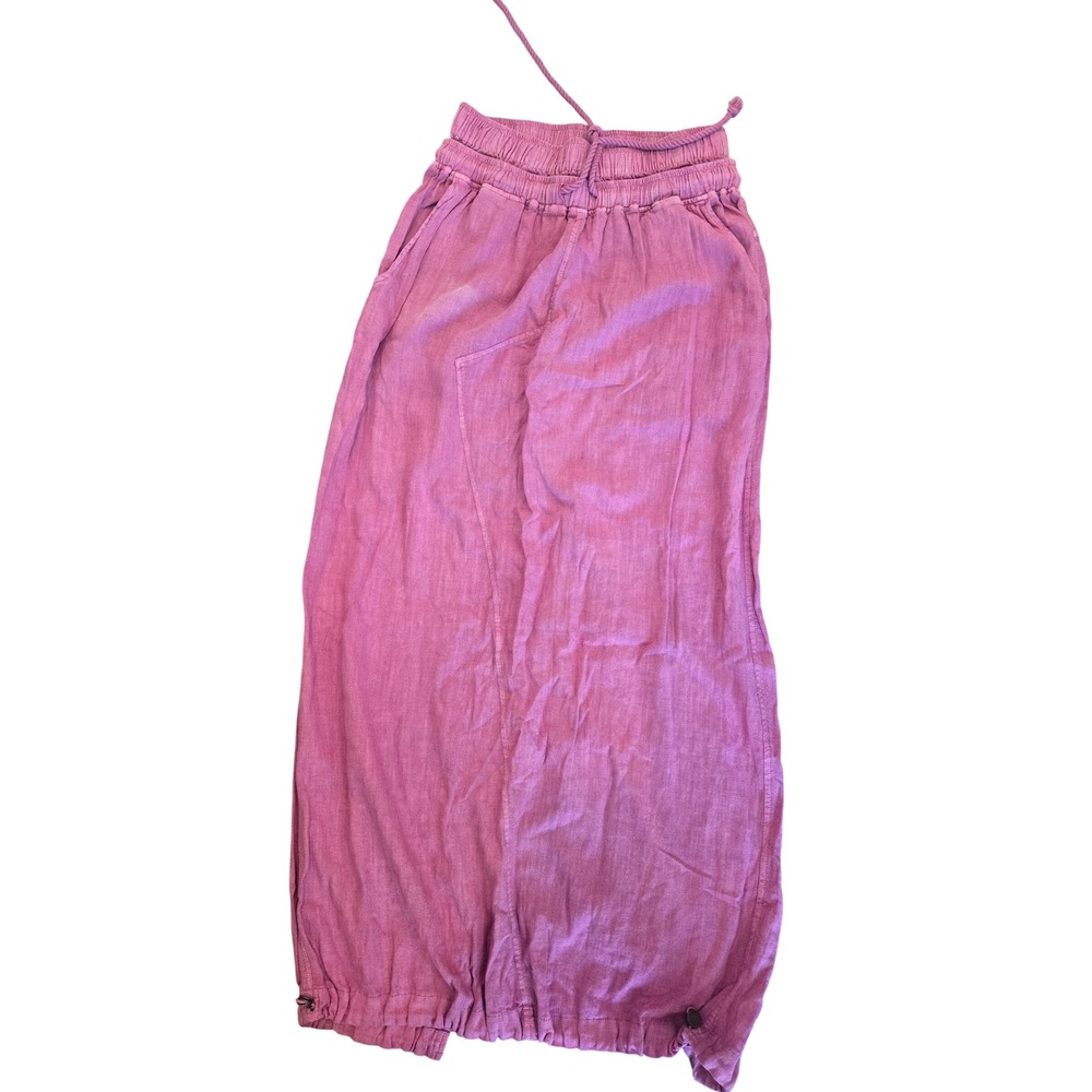 Free People Sugar Magnolia Maxi Skirt Pink Rose Smocked XS OB1934125